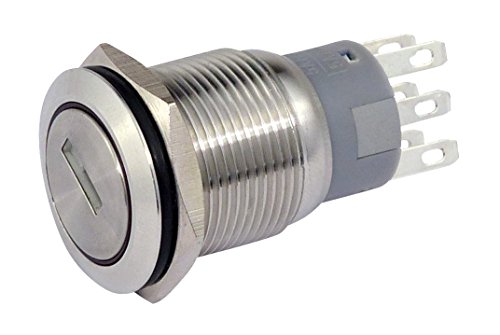 Schlüsselschalter Metall 19 mm, 2 x Schliesser, 2 x Öffner Schlüsselschalter Metall 19 mm, 2 x Schliesser, 2 x Öffner von Blanko