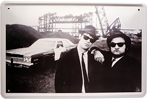 Unbekannt Blechschild 20x30 cm Blues Brothers Kult US Film Plakat Werbung Metall Schild von Unbekannt