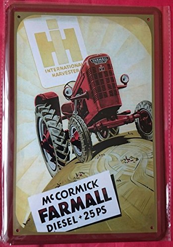 Blechschild 20x30 cm Mc Cormick McCormick Farmall Traktor Schlepper Metall Schild von Unbekannt