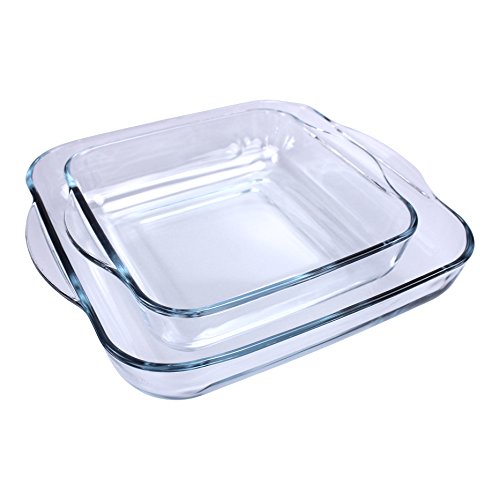 Borcam 2er Set Auflaufformen eckig 28x28x6cm und 22x22x6cm Borcam 2er Set Auflaufformen eckig 28x28x6cm und 22x22x6cm von Borcam