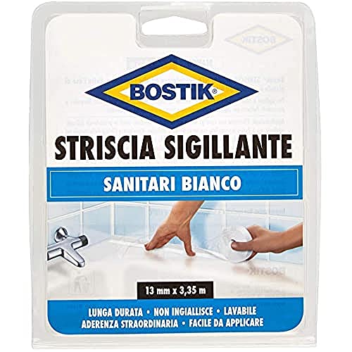 BOSTIK Dichtungsstreifen, selbstklebend, wasser- und Haushaltsreiniger, 13 mm x 3,35 m, weiß von Bostik