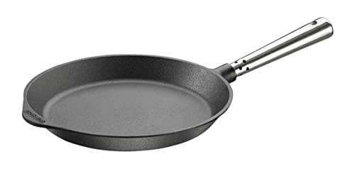 Bratpfanne 24 cm. Edelstahlgriff. Auf allen Herdarten, Ofen, Grill & offenem Feuer einsetzbar von SKEPPSHULT