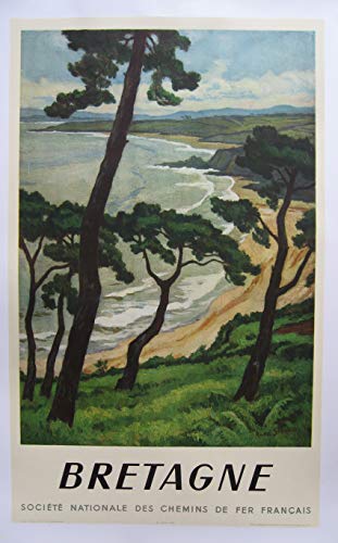 Bretagne Kunstdruck Poster, Format 50 x 70 cm, 300 g, verschiedene Formate und alle möglichen Untergründe von Unbekannt