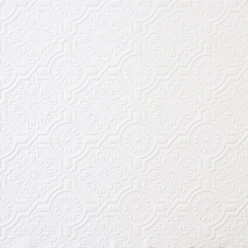 Brewster 148-32817 Paintable Solutions III Victorian Tin Ceiling Paintable Wallpaper by Brewster von Brewster