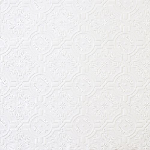 Brewster 148-32817 Paintable Solutions III Victorian Tin Ceiling Paintable Wallpaper by von Brewster