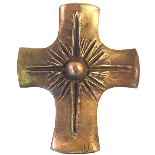 Bronzekreuz Bronze Kreuz Sonne 12 cm * 10 cm von Wilde