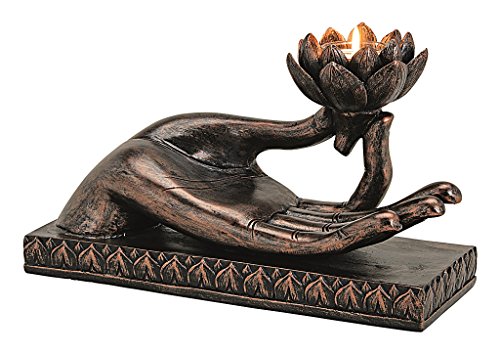 Buddha Hand mit Teelichthalter 32 cm (18747w) Feng Shui von Unbekannt