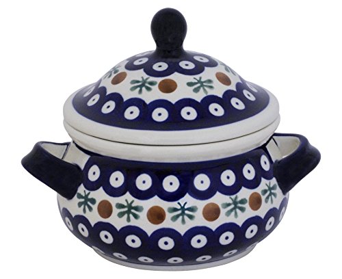 Bunzlauer Keramik Marmeladentopf/Suppentasse / Schmalztopf/Honigtopf, 0,75 Liter im Dekor 41 von Unbekannt