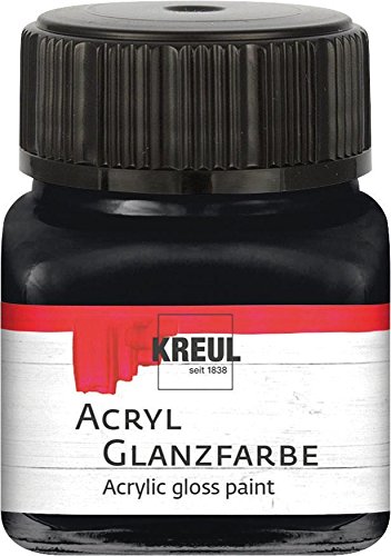 C. KREUL GMBH KREUL Acryl Glanzfarbe Schwarz 20 ml Glas von Kreul