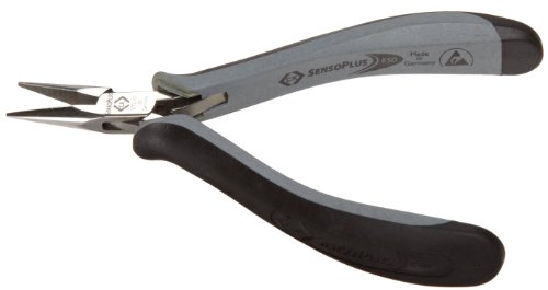 C.K T3772 1D120 Elektronik-Spitzzange ESD 2-Komponentengriff 135 mm von C.K