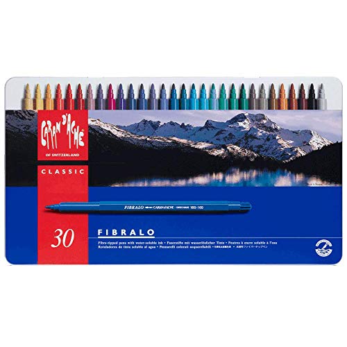 CARAN d'ACHE - FIBRALO Aquarelle Filzstifte in Metallbox - 30 Stück CARAN d'ACHE - FIBRALO Aquarelle Filzstifte in Metallbox - 30 Stück von Caran d'Ache