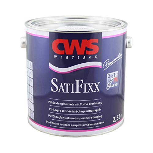 CWS SatiFixx, 2,5L - Seidenglanzlack mit Turbo-Trocknung. von CWS Wertlack