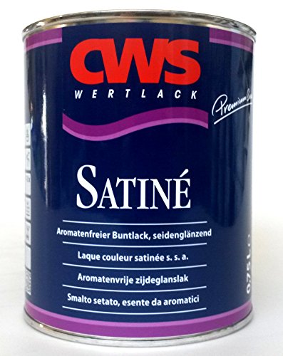 CWS Satiné lichtgrau RAL7035 seidenglänzend, 0,75L - Innovativer, aromatenfreier, seidenglänzender Buntlack auf Spezial – Alkydharzbasis. von Unbekannt