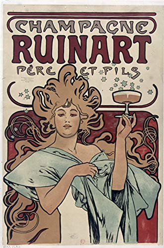 Champagne Ruinart Poster Reproduktion – Format 50 x 70 cm Luxuspapier 300 g – Verkauf der digitalen Datei HD möglich von Unbekannt