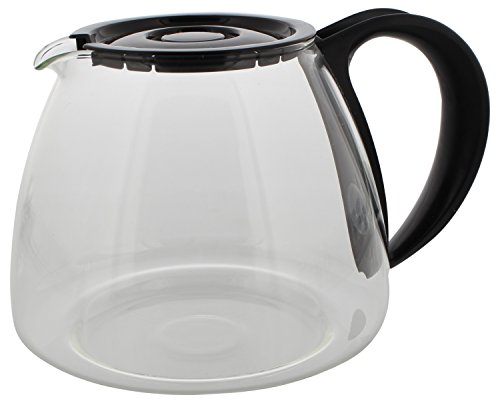 Codiac 340121 Glaskanne Ersatz für Rowenta Brunch und Kaffee Milano CG 300/304/305/309 Glas schwarz von Scanpart