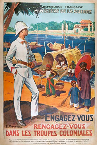 Colonial Poster, Format 50 x 70 cm, Papier, 300 g, Format und Verkauf der digitalen Datei, siehe Beschreibung von Unbekannt