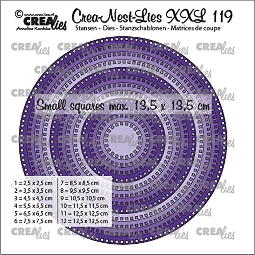 Crealies Crea-Nest-Lies XXL dies Circles with small squares von Unbekannt