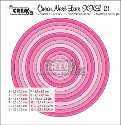 Crealies Crea-nest-dies XXL no. 21 Stanz Rund basis CLNest21XXL von Unbekannt