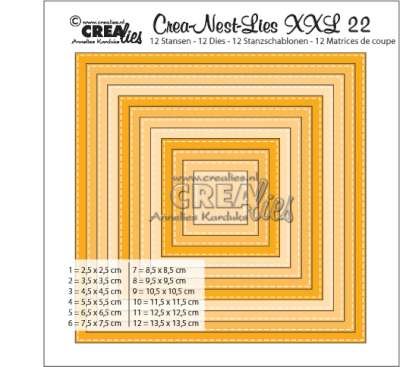 Crealies Crea-nest-dies XXL no. 22 Stanz Quadrat basis CLNest22XXL von Unbekannt
