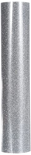 Cricut 2007680 Glitzerfolie zum Aufbügeln, Silber, One Size von Cricut