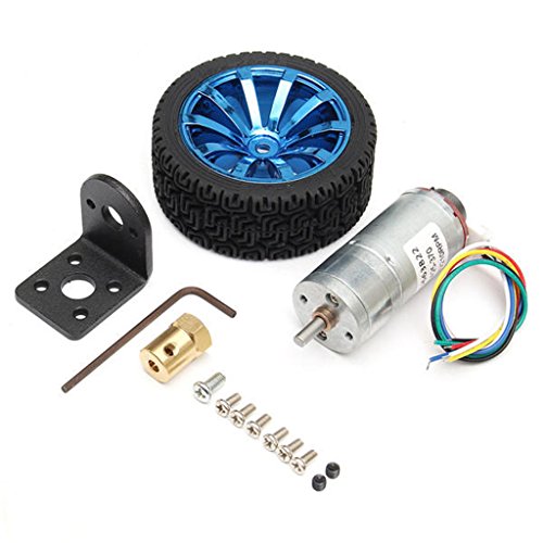 DC 6�V 210rpm Encoder Motor Set DC Gear Motor mit Halterung und Rad DC 6�V 210rpm Encoder Motor Set DC Gear Motor mit Halterung und Rad von SGerste
