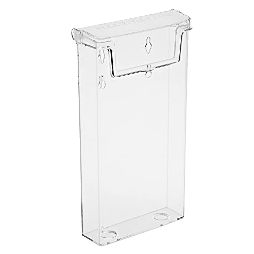 taymar DIN Lang (DL) - trifold - Prospekthalter als transparente Prospektbox mit Deckel (Wetterfest) - auch für den Aussenbereich geeignet von taymar