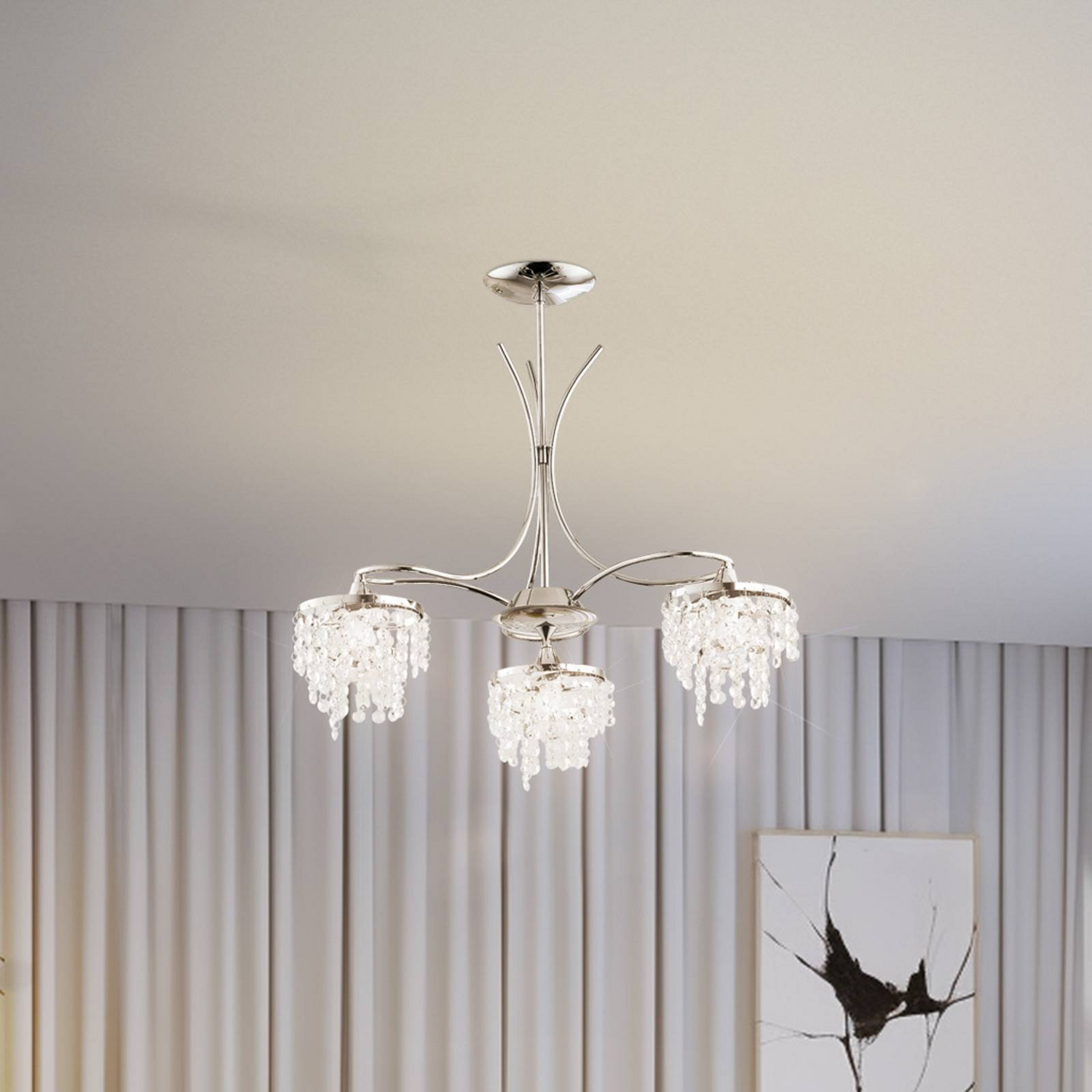 B-Ware Deckenleuchte Kalea Lampe Deckenleuchte Schmucksteine Hängelampe Dreiflammig E14 B-Ware Deckenleuchte Kalea Lampe Deckenleuchte Schmucksteine Hängelampe Dreiflammig E14 von Unbekannt