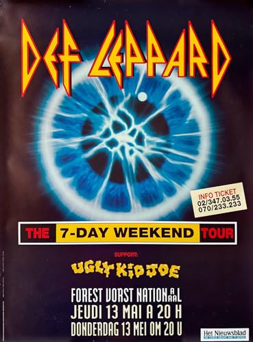 Def Leppard – 66 x 91 cm zeigt/Poster von Unbekannt