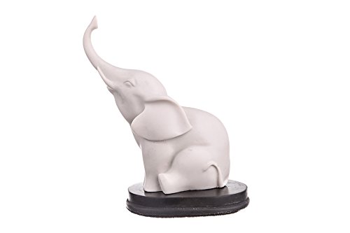 Dekorative marmor Statue Figur Skulptur Elefant 10,5 cm weiß von danila-souvenirs