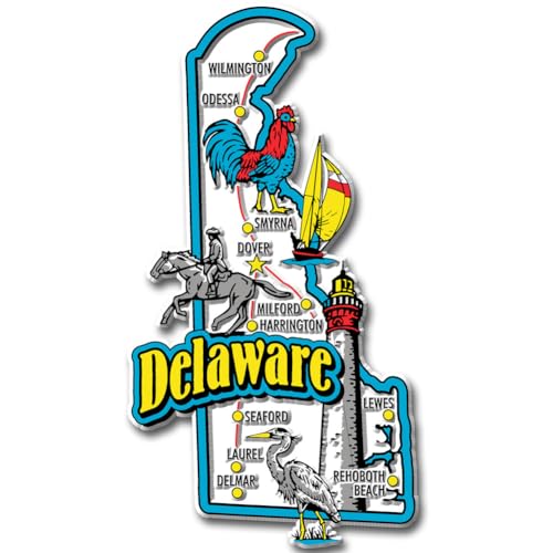 Delaware State Jumbo Map Magnet by Classic Magnets von Unbekannt