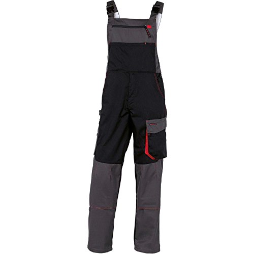 Deltaplus DMSALNRXG D-Mach Arbeitslatzhose Aus Polyester Baumwolle, Schwarz-Rot, Größe XL von Deltaplus