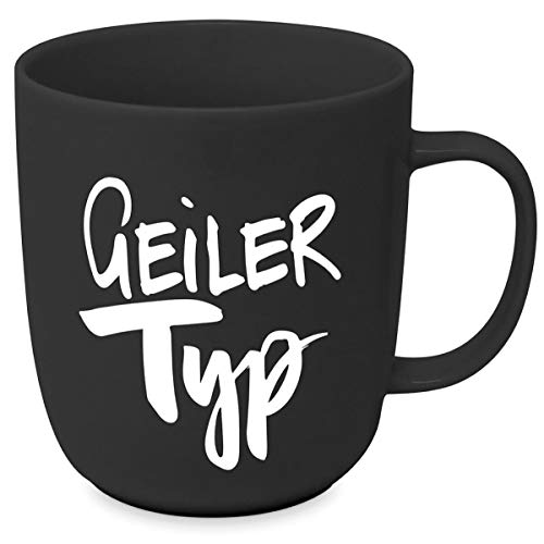 Unbekannt Design Porzellantasse Tasse Henkelbecher Kaffee-Becher 350ml - Geiler Typ von Unbekannt