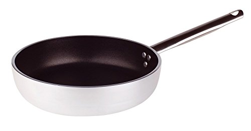 Pentole Agnelli ALSA2111S40 Pfanne, antihaftbeschichtet, gerade, Dicke 5 mm, mit zerbrochenem Boden und Griff aus Edelstahl, Durchmesser 40 cm von Baldassare Agnelli