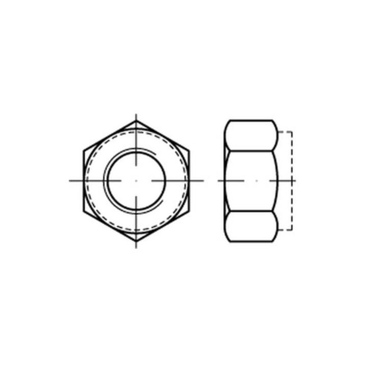 Din 6924 982 Iso 7040 Sechskantmutter Selbstsichernd M10x1 5 100 Stück  B-Ware von Unbekannt