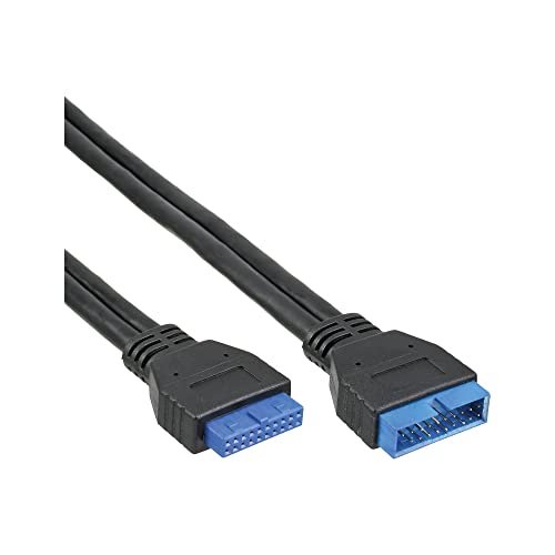 InLine 33448I USB 3.0 Verlängerung intern, Pfostenanschluss Stecker auf Buchse, 0,35m von InLine