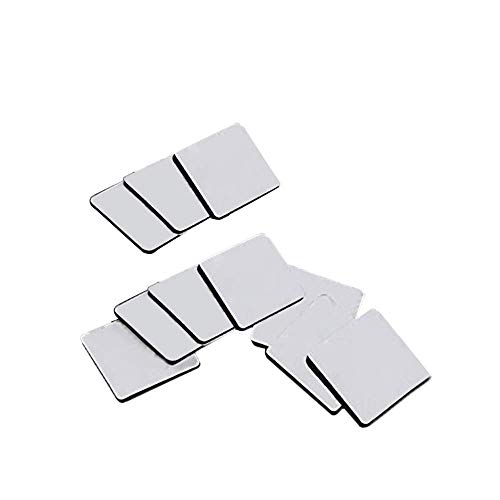 Doppelseitiges Klebeband, Schaumstoffband, schwarz, selbstklebend, starke Haftung, 10 Stück, quadratisch und rund, Verwendung zu Hause und zu Hause von Unbekannt