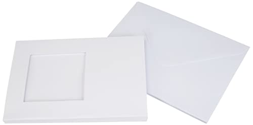Dovecraft Essentials - Square Window 5"x7" Quality Grade Kraft Cards & Envelopes (10 Pack) von Dovecraft