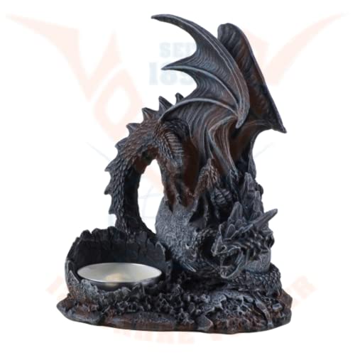 Drachen Teelichthalter Dragon Figur Kerzenhalter Gothic Drache von unbekannt