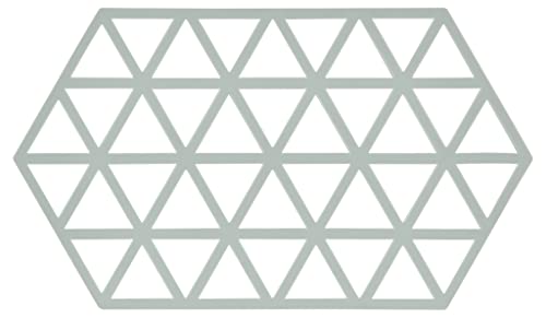 Zone Denmark, Triangles Topfuntersetzer/Untersetzer für Auflauf-/Ofenformen, Silikon, 24 x 14 cm, hellblau (Nordic Sky) von Zone Denmark