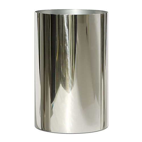 EDELSTAHL Vase, ZYLINDERVASE, Metall Übertopf, Blumenübertopf. GROSS. Ca 15 x 30 cm. von creativ home