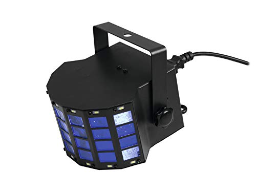 EUROLITE LED Mini D-6 Hybrid Strahleneffekt | Handlicher Effekt mit Derby und Strobe in einem Gerät | Auto-Modus, Musiksteuerung, interne Programme, Strobe-Effekt von Unbekannt