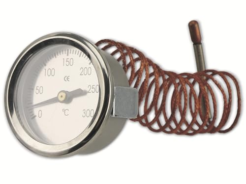 Einbau-Thermometer, analog, 0...300 °C, mit 1,5 m Fühlerleitung Einbau-Thermometer, analog, 0...300 °C, mit 1,5 m Fühlerleitung von Unbekannt