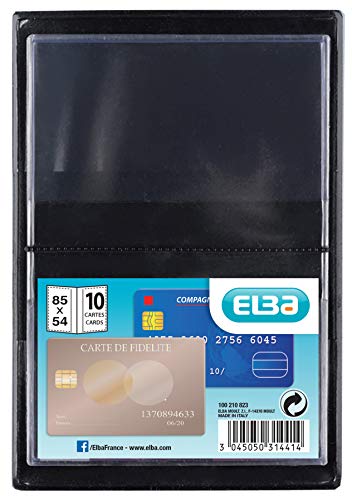 Elba 100210823 Ausweishlle, PVC, 1-fach, 0,12 mm, Format: 85 x 55 mm von Elba
