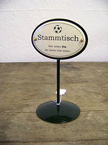 Unbekannt Emaille Tischständer Stammtisch Fußball von Unbekannt