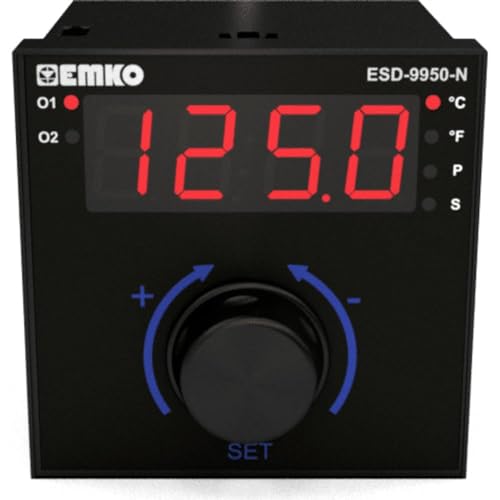 Emko ESD-9950-N 2-Punkt, P, PI, PD, PID Temperaturregler -200 bis 1700 °C (L x B x H) 110 x 96 x 96m von Emko