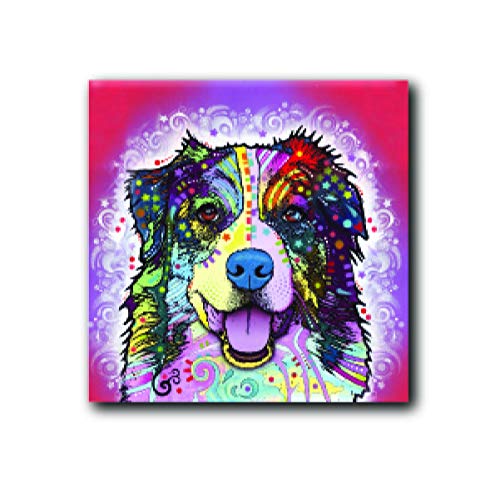 Enjoy it Haustiermagnet, Australischer Schäferhund, Pop Art von Dean Russo, 6,3 cm von Unbekannt