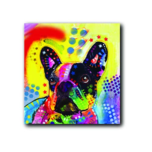 Enjoy it Haustiermagnet, französische Bulldogge mit Pop-Art von Dean Russo – Maße: 6,3 cm von Unbekannt