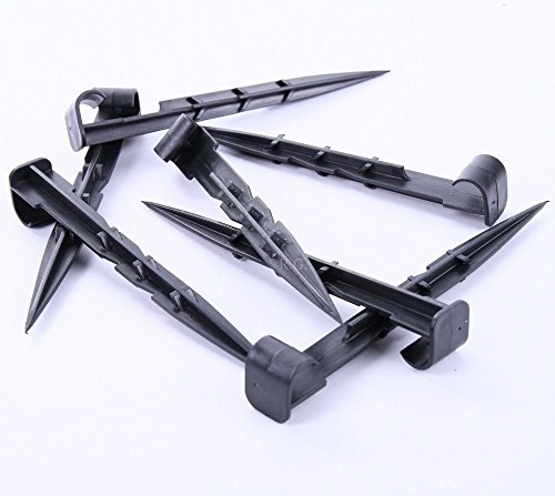 Erdanker Rohrhaltegabel Erdnägel Bodenanker Erdspieße für Tropfrohr Vliese Perlschlauch (200 Stück) von Unbekannt