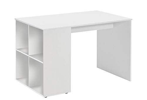 FMD Möbel, 366-001 Gent Schreibtisch, holz, weiß, maße 117.0 x 73.0 x 75.0 cm (BHT) von FMD Möbel