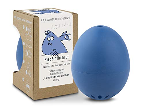 PiepEi Hartmut für Harte Eier - Singende Eieruhr zum Mitkochen - Eierkocher für 1 Härtegrad - Für perfekt hart gekochte Eier - Lustiges Kochei - Musik Eggtimer - Brainstream von Brainstream